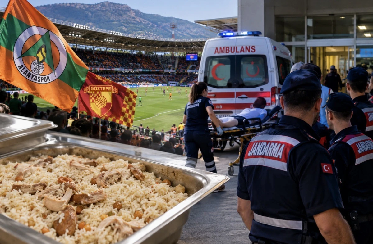 Alanya&rsquo;da Ma&ccedil; G&ouml;revlileri Gıda Zehirlenmesi Yaşadı! Yaklaşık 50 Kişi Hastaneye Başvurdu