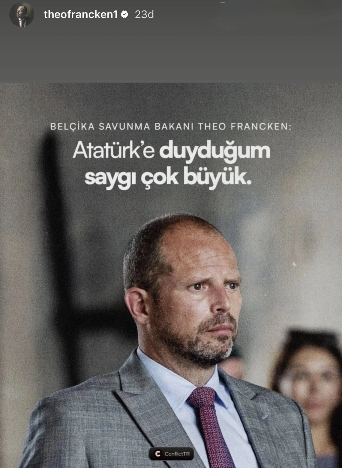 Bel&ccedil;ika Savunma Bakanı&rsquo;ndan Atat&uuml;rk&rsquo;e &Ouml;vg&uuml;