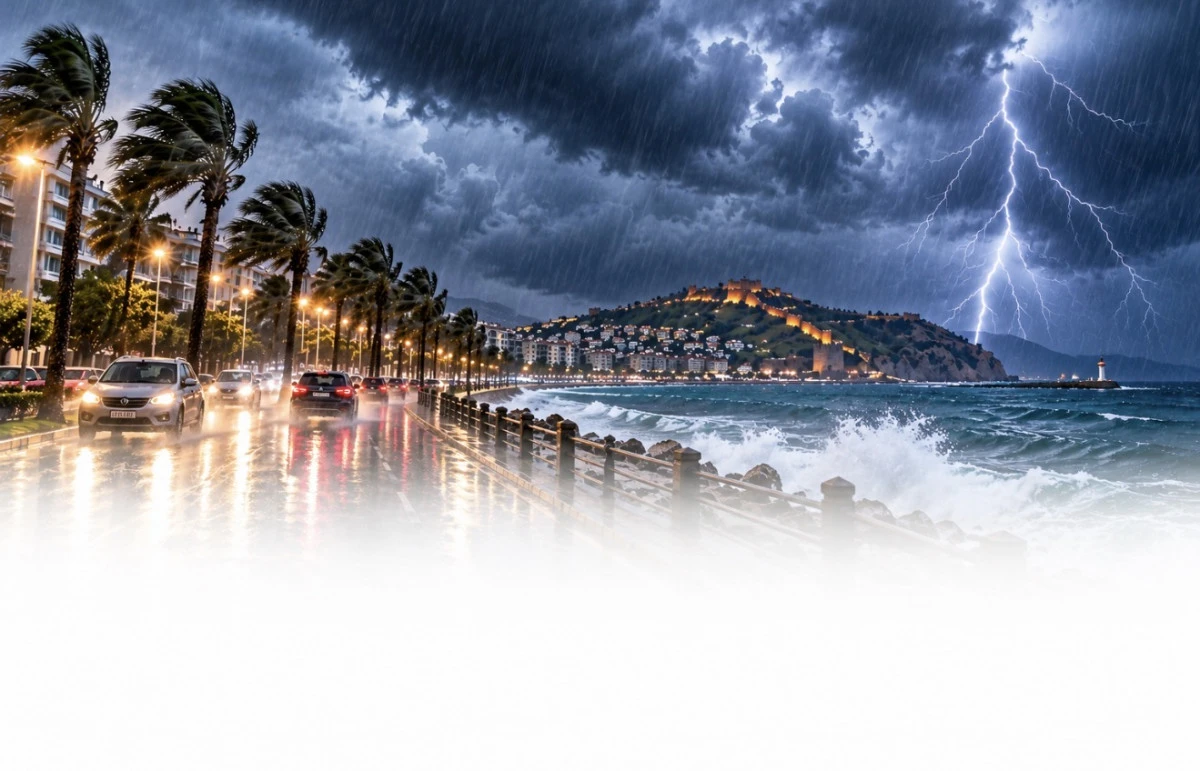 Meteoroloji&rsquo;den 5 İl İ&ccedil;in Turuncu:  Antalya ve Alanya İ&ccedil;in Sarı Kod Alarmı