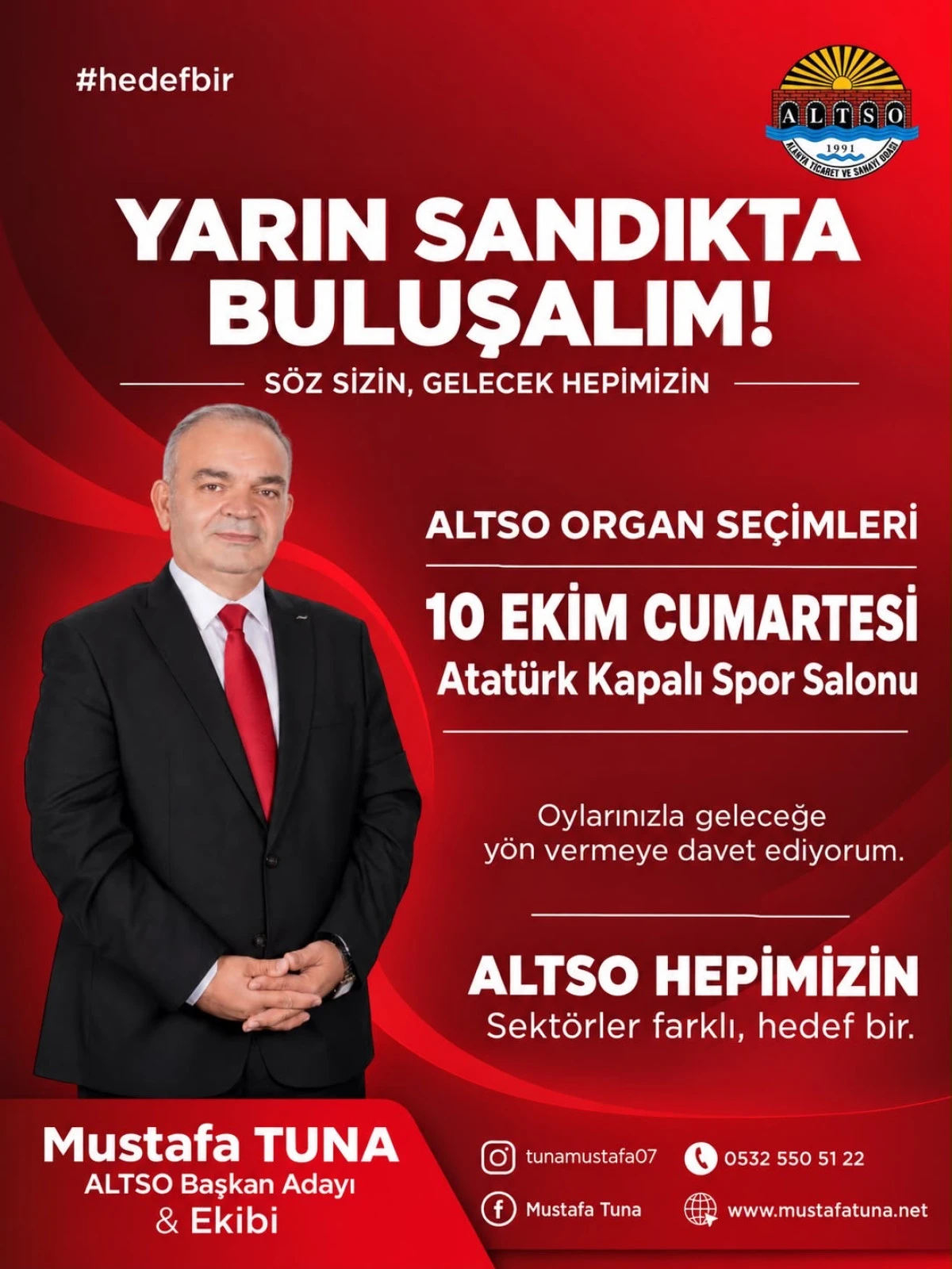 MUSTAFA TUNA&rsquo;DAN &Uuml;YELERE &Ccedil;AĞRI: &ldquo;YARIN S&Ouml;Z SİZİN, GELECEK HEPİMİZİN!&rdquo;